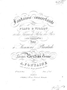 Partition complète et partition de violon, Der Freischütz, Op.77
