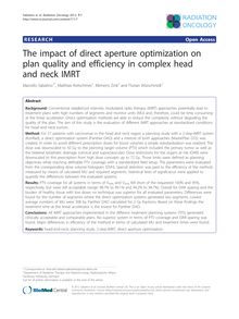 The impact of direct aperture optimization on plan quality and efficiency in complex head and neck IMRT