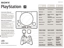 Notice PlayStation Sony  SCPH-7501