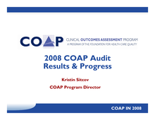(14)2008 Audit Update - Kristin Sitcov