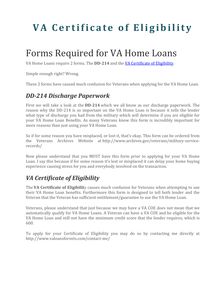 VA Certificate of Eligibility