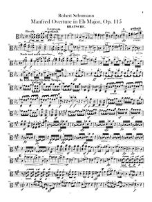 Partition altos, Manfred, Op.115, Schumann, Robert