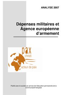 Télécharger le PDF - Dépenses militaires et agence europeennes d ...