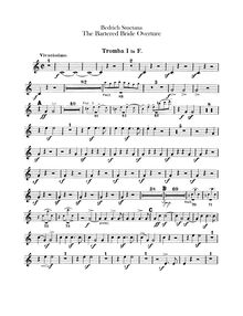 Partition trompette 1, 2 (F), pour Bartered Bride, Prodaná nevěsta / Die Verkaufte Braut
