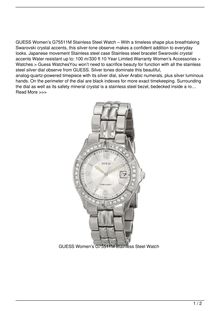 GUESS Women8217s G75511M Stainless Steel Watch Watch Review