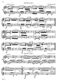 Partition Duos Nos.1, 2, 11, 15 et 30, duos pour 2 cornes, Op.3