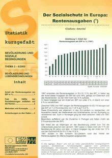 Statistik kurzgefaßt. Bevölkerung und soziale Bedingungen Nr. 6/2000. Der Sozialschutz in Europa