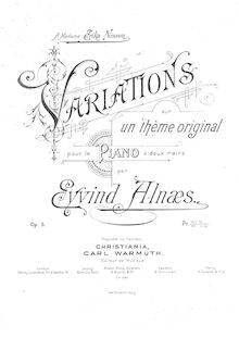Partition complète, Variations, Op.5, Alnæs, Eyvind