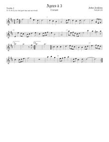Partition viole de gambe aigue 2, Airs pour 3 violes de gambe avec Lyra viole de gambe et clavecin par John Jenkins