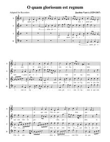 Partition complète (SATB, alto notation), 6 Motets, Vaet, Jacobus