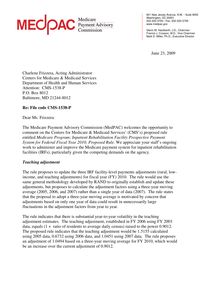 Comment letter IRF June 2009