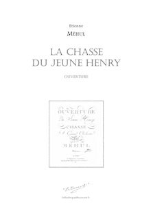 Partition complète, Chasse du Jeune Henry, Méhul, Etienne Nicolas par Etienne Nicolas Méhul
