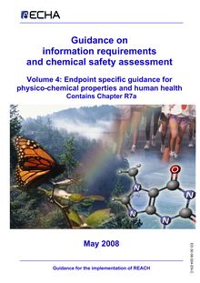 Guidance on information requirements and chemical safety assessment