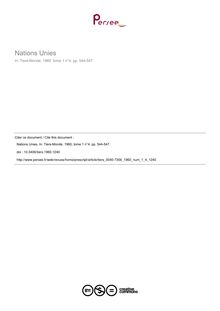 Nations Unies - article ; n°4 ; vol.1, pg 544-547