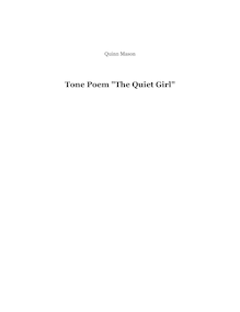 Partition No.3: pour Quiet Girl, Tone poèmes, Various, Mason, Quinn