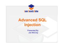 Sql injection for mere mortals