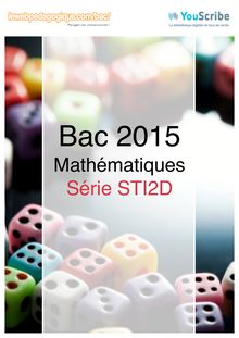 Corrigé Bac 2015 - Maths - STI2D