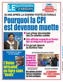 Le Quotidien d Abidjan n°4210 - Du mardi 27 septembre 2022