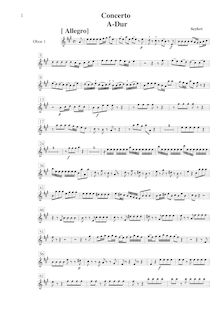 Partition hautbois 1, Concerto Grosso en A major, A, Seyfert, Martin