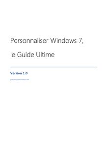 Ebook personnaliser windows 7