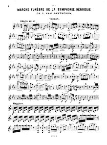 Partition de violon, Symphony No.3, Op.55, Eroica, E♭ major