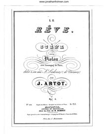 Partition de violon, Le Reve Scene, Artôt, Alexandre Joseph