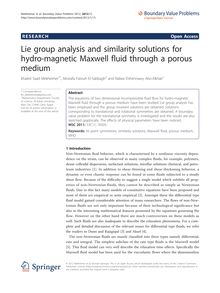 Lie group analysis and similarity solutions for hydro-magnetic Maxwell fluid through a porous medium