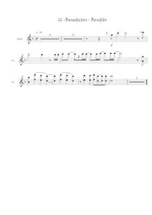 Partition Benedictus, Misa de Requiem en do sostenido menor, C♯ minor