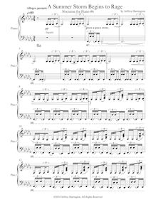 Partition No.6, nocturnes pour Piano, Oceana, Harrington, Jeffrey Michael