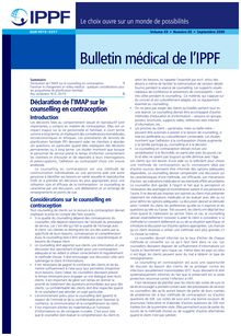 Bulletin médical de l IPPF