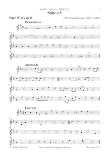 Partition , partie 4 (G clef),  a 5, Furchheim, Johann Wilhelm