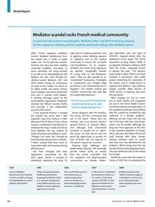 Article du Lancet Mediator scandal rocks French medical community : Lancet  12/03/2011