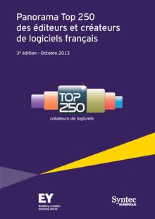 Panorama Top 250 des éditeurs et créateurs de logiciels français (2013)