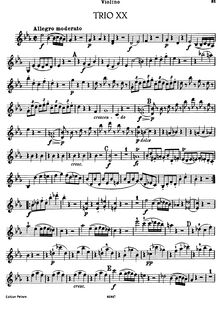 Partition de violon, 3 Piano Trios, Hob.XV:9-10 (Op.27)
