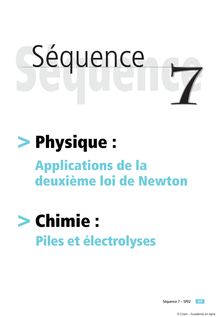Applications de la deuxième loi de Newton - Piles - Physique ...