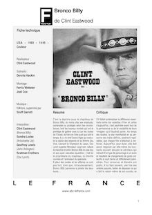 Bronco Billy de Eastwood Clint