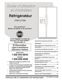 Notice Réfrigérateur Frigidaire  FRS26KF6EWE