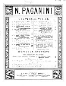 Partition de piano, violon Concerto No.2, Op.7, Paganini, Niccolò