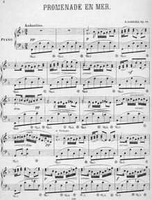Partition complète, Promenade en Mer, Op.86, Godard, Benjamin
