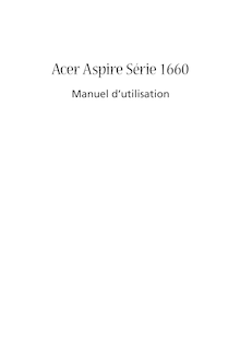 Notice Ordinateur portable Acer  Aspire 1660