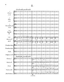 Partition , Andante pastorale, Symphony No.3, Op.27 Sinfonia Espansiva