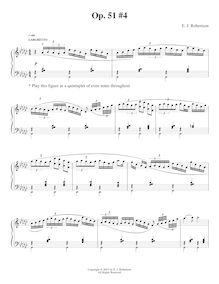 Partition , [Larghetto], 9 Piano pièces, Op.51, Robertson, Ernest John