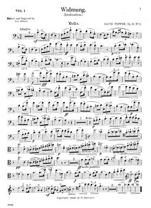 Partition de violoncelle, 3 pièces pour violoncelle et Piano