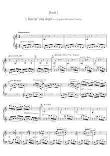 Partition Book I (1-6) - partition complète, Douze Etudes, Debussy, Claude