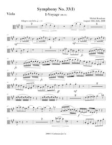 Partition altos, Symphony No.33, A major, Rondeau, Michel