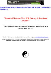Self Defense Mastery - Martial Arts Secrets