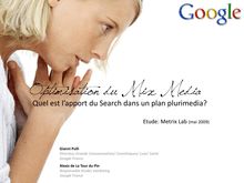 Etude Google Adwords/Metrix Lab pour L Oréal