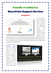 SharePoint Support Services