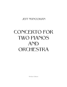 Partition Orchestral parties, Concerto pour 2 Pianos et orchestre