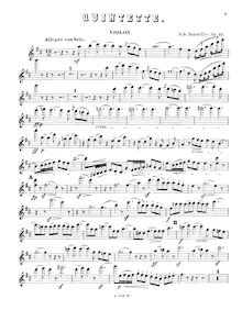 Partition violon, Piano quintette, Op.25, Boisdeffre, René de